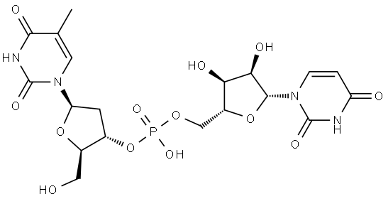 Uridine, thymidylyl-(3'→5')- Structural