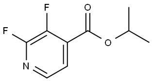 isopropyl 2,3-difluoroisonicotinate Structural