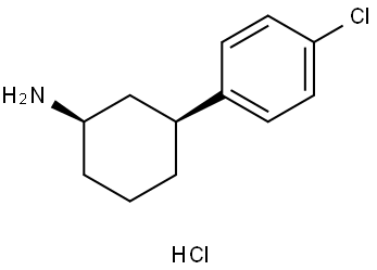 rac-(1R,3S)-3-(4-Chlorophenyl)cyclohexan-1-amine hydrochloride Structural