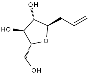 D-manno-Oct-1-enitol, 4,7-anhydro-1,2,3-trideoxy- Structural