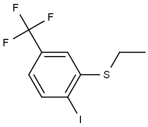 ethyl(2-iodo-5-(trifluoromethyl)phenyl)sulfane Structural