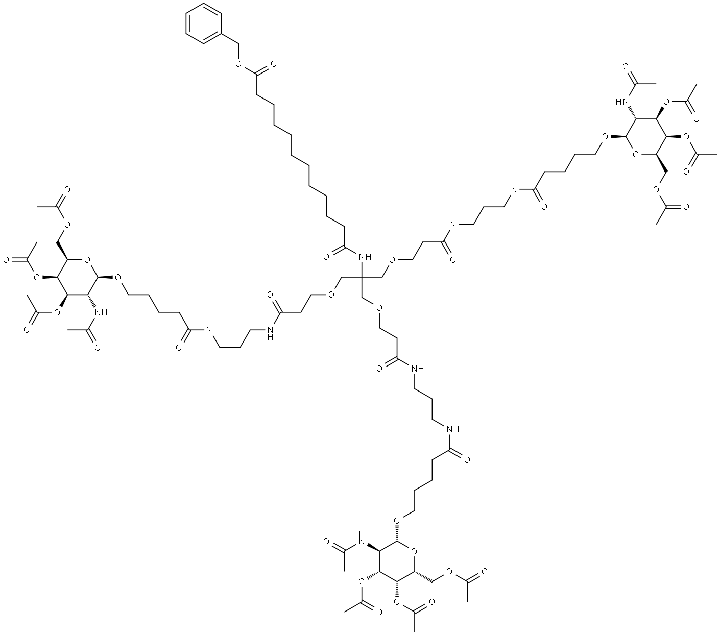 Bn-C12-Diacid-Tri-GalNAc Structural
