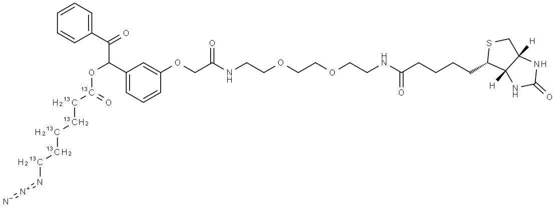 UV Cleavable Biotin-PEG2-Azide Structural