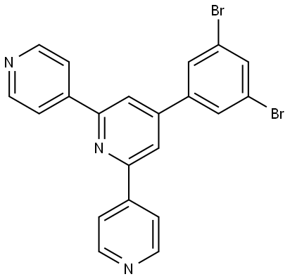4,2′:6′,4′′-Terpyridine, 4′-(3,5-dibromophenyl)- Structural