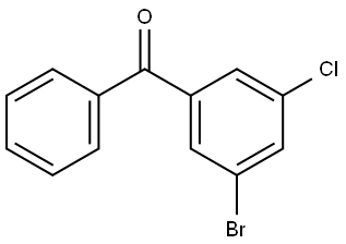 Methanone, (3-bromo-5-chlorophenyl)phenyl- Structural