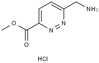 Methyl 6-(aminomethyl)pyridazine-3-carboxylate hydrochloride Structural