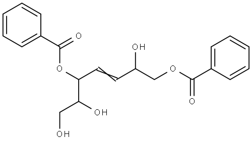 Hept-3-enitol, 3,4-dideoxy-, 1,5-dibenzoate, (3E)- Structural