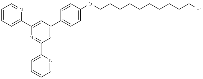 4'-[4-(10-bromodecyloxy)phenyl]-2,2':6',2''-terpyridine Structural