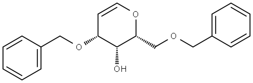 D-arabino-Hex-5-enitol, 2,6-anhydro-5-deoxy-1,4-bis-O-(phenylmethyl)- Structural
