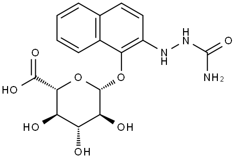 Dihydronaftazone O-β-D-Glucuronide Structural
