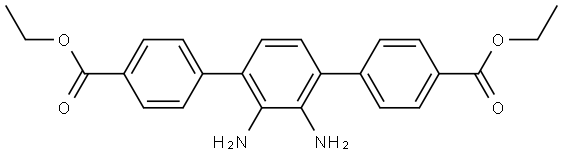 [1,1′:4′,1′′-Terphenyl]-4,4′′-dicarboxylic acid, 2′,3′-diamino-, 4,4′′-diethyl ester Structural