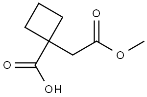 1-(2-methoxy-2-oxo-ethyl)cyclobutanecarboxylic acid - [M83675] Structural