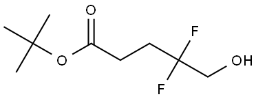tert-Butyl 4,4-difluoro-5-hydroxypentanoate Structural