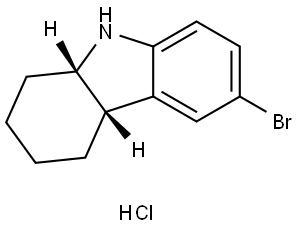 rac-(4aR,9aR)-6-bromo-2,3,4,4a,9,9a-hexahydro-1H-carbazole hydrochloride, cis Structural