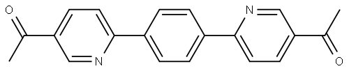1,4-bis(5-acetylpyridin-2-yl)benzene Structural