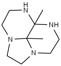 3H,6H-2a,5,6,8a-Tetraazaacenaphthylene, octahydro-5a,8b-dimethyl- Structural