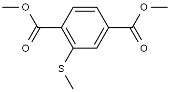 dimethyl 2-(methylthio)terephthalate Structural