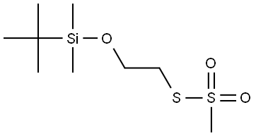 S-(2-((Tert-butyldimethylsilyl)oxy)ethyl) methanesulfonothioate Structural