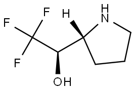 rel-(R)-2,2,2-Trifluoro-1-((R)-pyrrolidin-2-yl)ethan-1-ol Structural