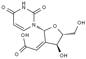 Uridine, 2'-(carboxymethylene)-2'-deoxy-, (2'Z)- (9CI) Structural
