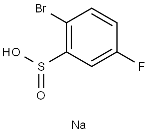 Sodium 2-bromo-5-fluorobenzene-1-sulfinate Structural