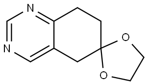 Spiro[1,3-dioxolane-2,6'(5'H)-quinazoline], 7',8'-dihydro- Structural