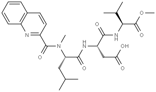 L-Valine, N-methyl-N-(2-quinolinylcarbonyl)-L-leucyl-L-α-aspartyl-, 3-methyl ester (9CI) Structural