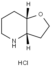 rac-(3aR,7aR)-octahydrofuro[3,2-b]pyridine hydrochloride, cis Structural