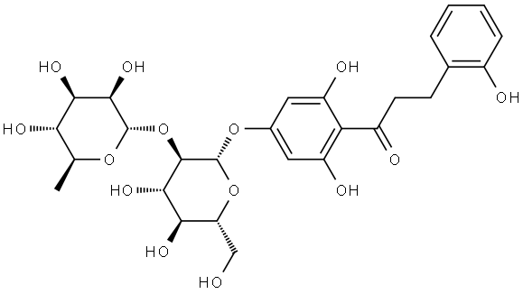Glucopyranoside, 3,5-dihydroxy-4-(o-hydroxyhydrocinnamoyl)phenyl 2-O-(6-deoxy-α-L-mannopyranosyl)-, β-D- (8CI) Structural