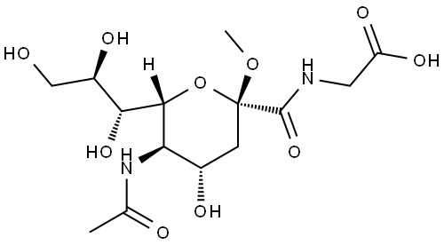 Glycine, N-(N-acetyl-2-O-methyl-β-neuraminoyl)- (9CI) Structural
