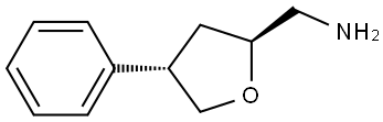 rac-[(2R,4R)-4-phenyloxolan-2-yl]methanamine, trans Structural