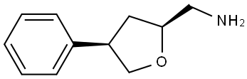 rac-[(2R,4S)-4-phenyloxolan-2-yl]methanamine, cis Structural