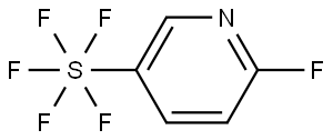 Sulfur, pentafluoro(6-fluoro-3-pyridinyl)-, (OC-6-21)- Structural