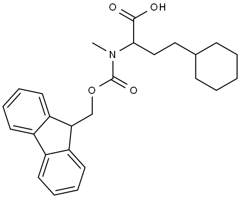 Fmoc-MeHomocyclohexyl alanine Structural