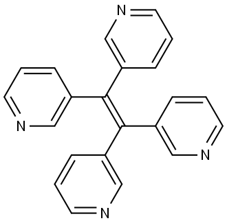 1,1,2,2-tetra(pyridin-3-yl)ethene Structural