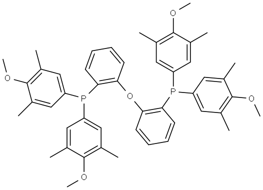 Phosphine, 1,1'-(oxydi-2,1-phenylene)bis[1,1-bis(4-methoxy-3,5-dimethylphenyl)- Structural
