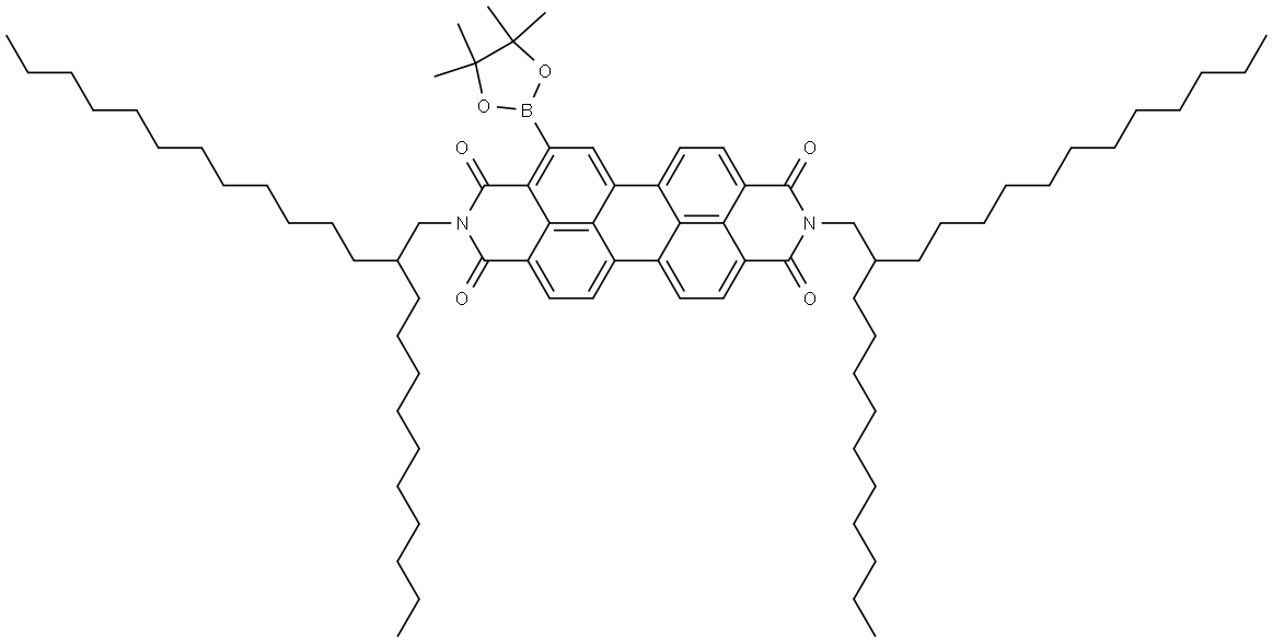 Anthra[2,1,9-def:6,5,10-d'e'f′]diisoquinoline-1,3,8,10(2H,9H)-tetrone, 2,9-bis(2-decyltetradecyl)-4-(4,4,5,5-tetramethyl-1,3,2-dioxaborolan-2-yl)- Structural