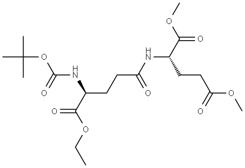 Dimethyl (S)-2-[(S)-4-(Boc-amino)-5-ethoxy-5-oxopentanamido]pentanedioate Structural