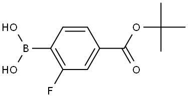 (4-(tert-butoxycarbonyl)-2-fluorophenyl)boronic acid Structural