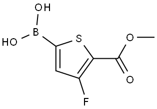 (4-fluoro-5-(methoxycarbonyl)thiophen-2-yl)boronic acid Structural