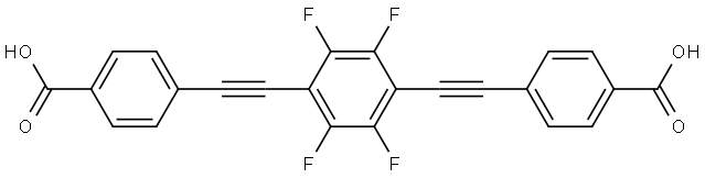 Benzoic acid, 4,4′-[(2,3,5,6-tetrafluoro-1,4-phenylene)di-2,1-ethynediyl]bis- Structural