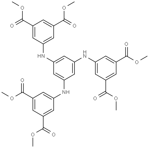 hexamethyl 5,5',5"-[benzene-1,3,5-triyltris(azanediyl)]triisophthalate Structural