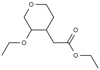 ethyl 2-(3-ethoxyoxan-4-yl)acetate Structural