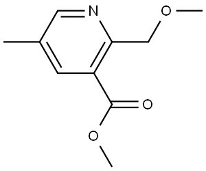 methyl 2-(methoxymethyl)-5-methylnicotinate Structural