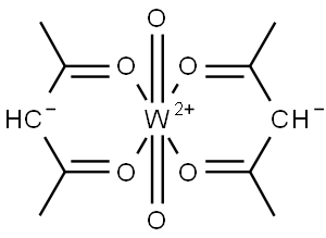 dioxobis(pentane-2,4-dionato-O,O')tungsten Structural