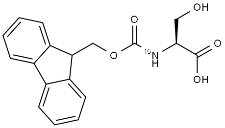 L-Serine-15N-N-FMOC Structural