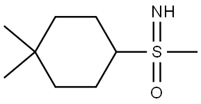 (4,4-Dimethylcyclohexyl)(imino)(methyl)-l6-sulfanone Structural