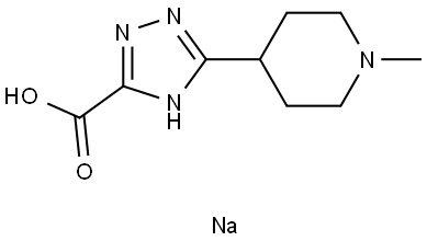 sodium 3-(1-methylpiperidin-4-yl)-1H-1,2,4-triazole-5-carboxylate Structural