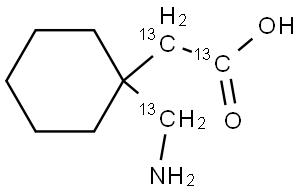 Gabapentin-[13C3] Structural