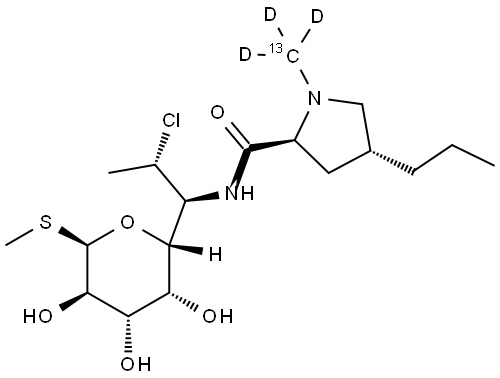 ClindaMycin-13C-d3 Structural